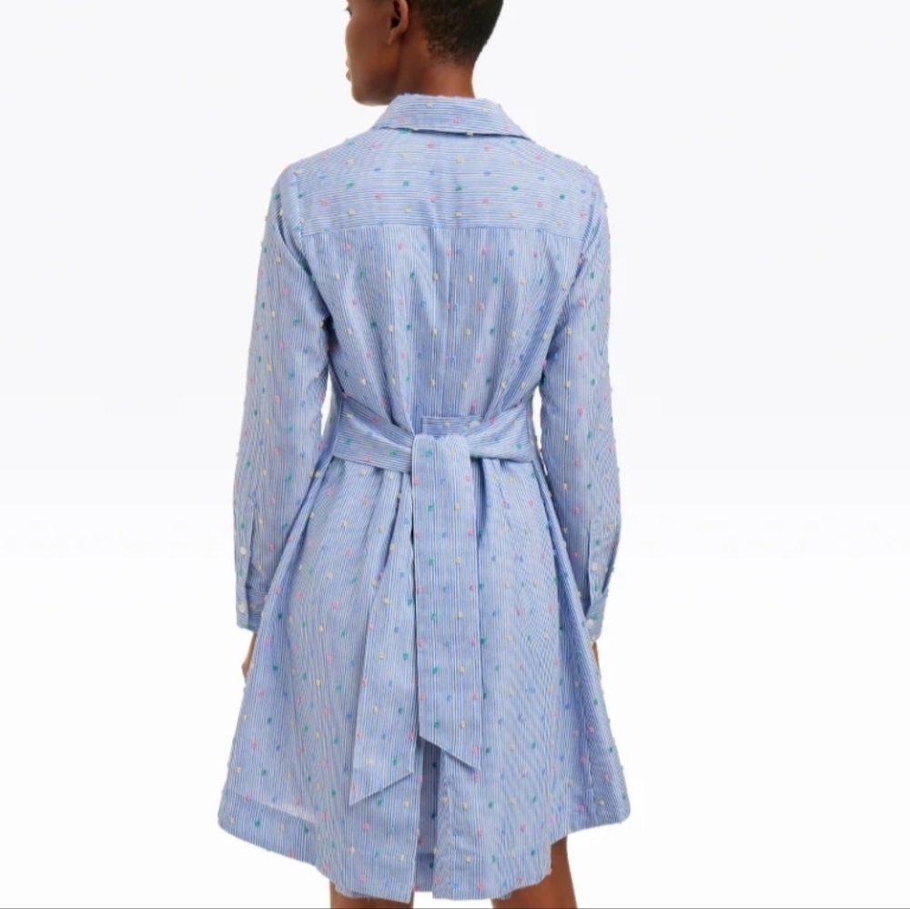 NWT Layla Shirt Dress In Blue Stripe - Large - Picture 4 of 11